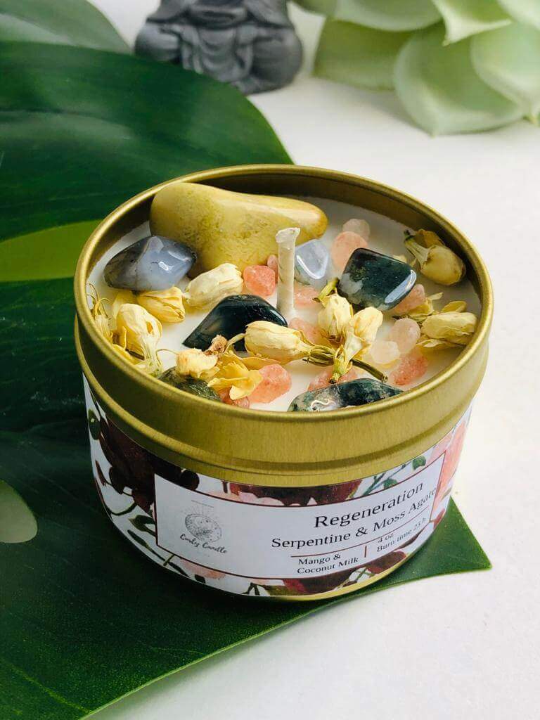 Regeneration Crystal Infused Intention Candle
