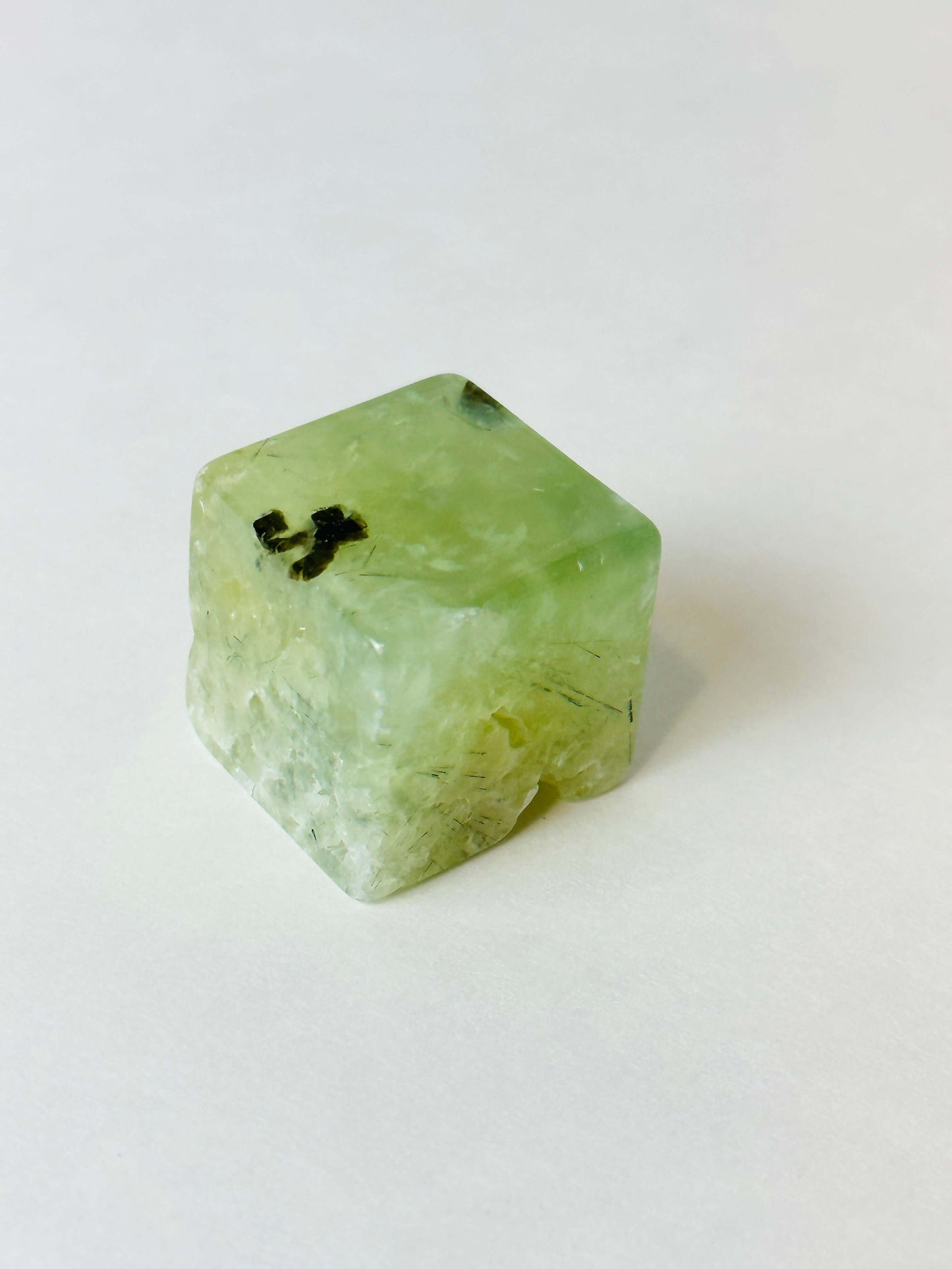 Prehnite cube