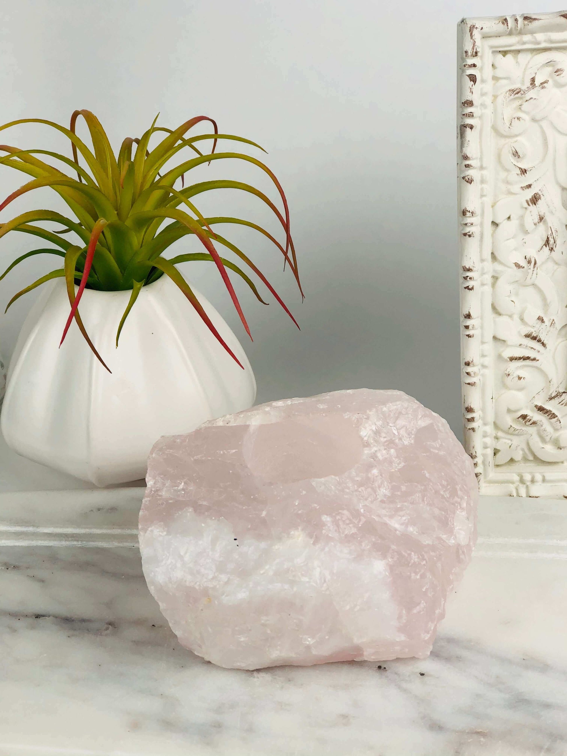 Rose Quartz raw chunk for your bedroom
