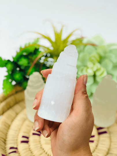 Selenite crystal tower