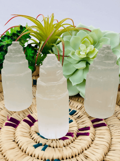 Selenite crystal tower