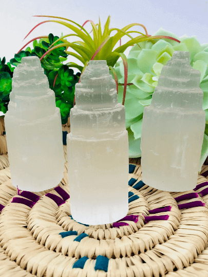 Selenite crystal tower