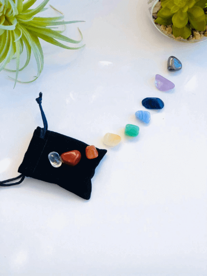 Beginner chakra crystal and stone set