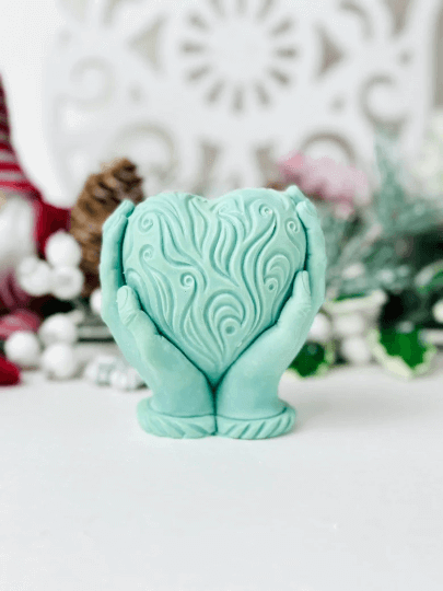 Valentines day heart silicone mold , Candle molds , Silicone mould for resin