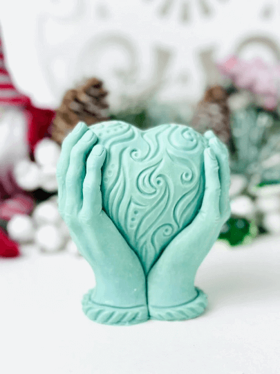 Valentines day heart silicone mold , Candle molds , Silicone mould for resin