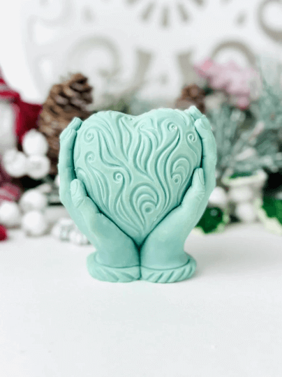 Valentines day heart silicone mold , Candle molds , Silicone mould for resin