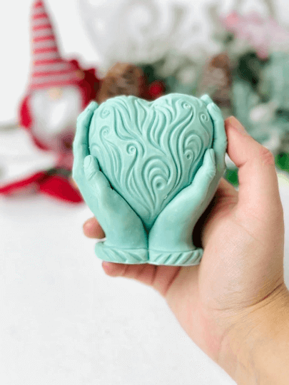 Valentines day heart silicone mold , Candle molds , Silicone mould for resin