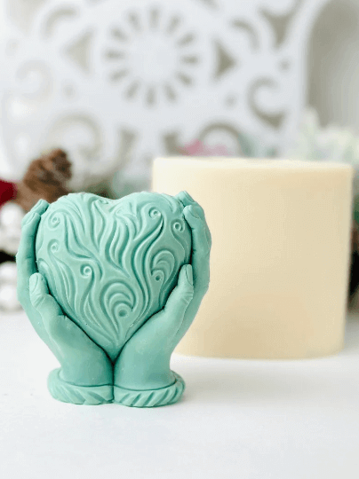 Valentines day heart silicone mold Candle molds Silicone mould for