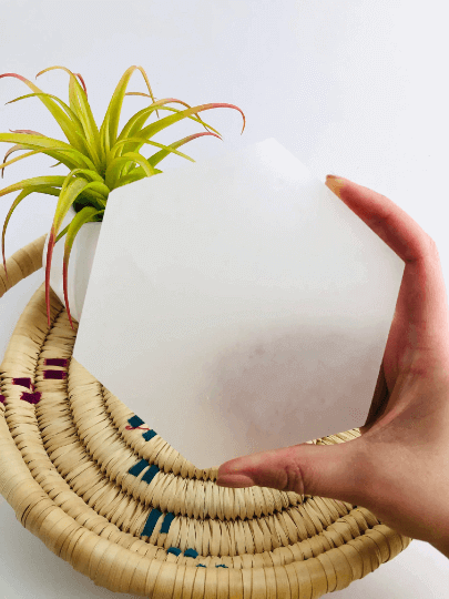 Selenite charging plate Hexagon shape