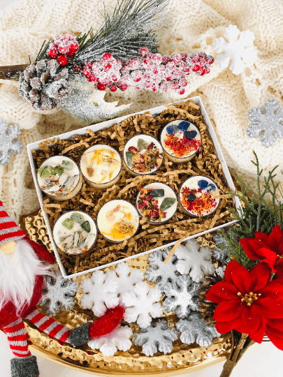 Winter mix tea lights box