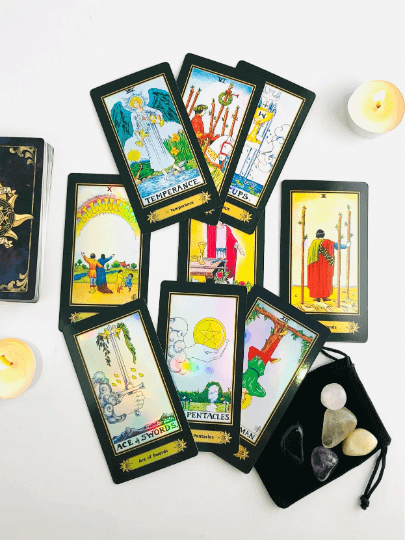 Tarot card deck - holographic tarot cards for A.E. Waite