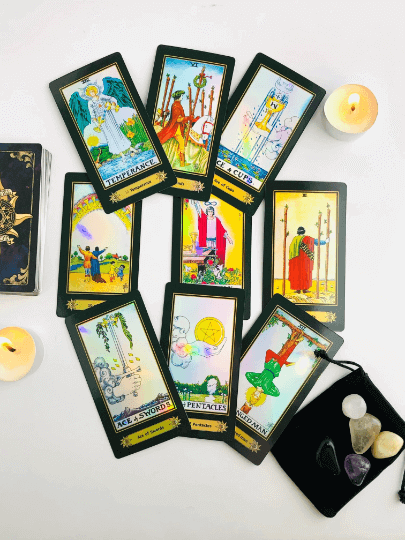 Tarot card deck - holographic tarot cards for A.E. Waite