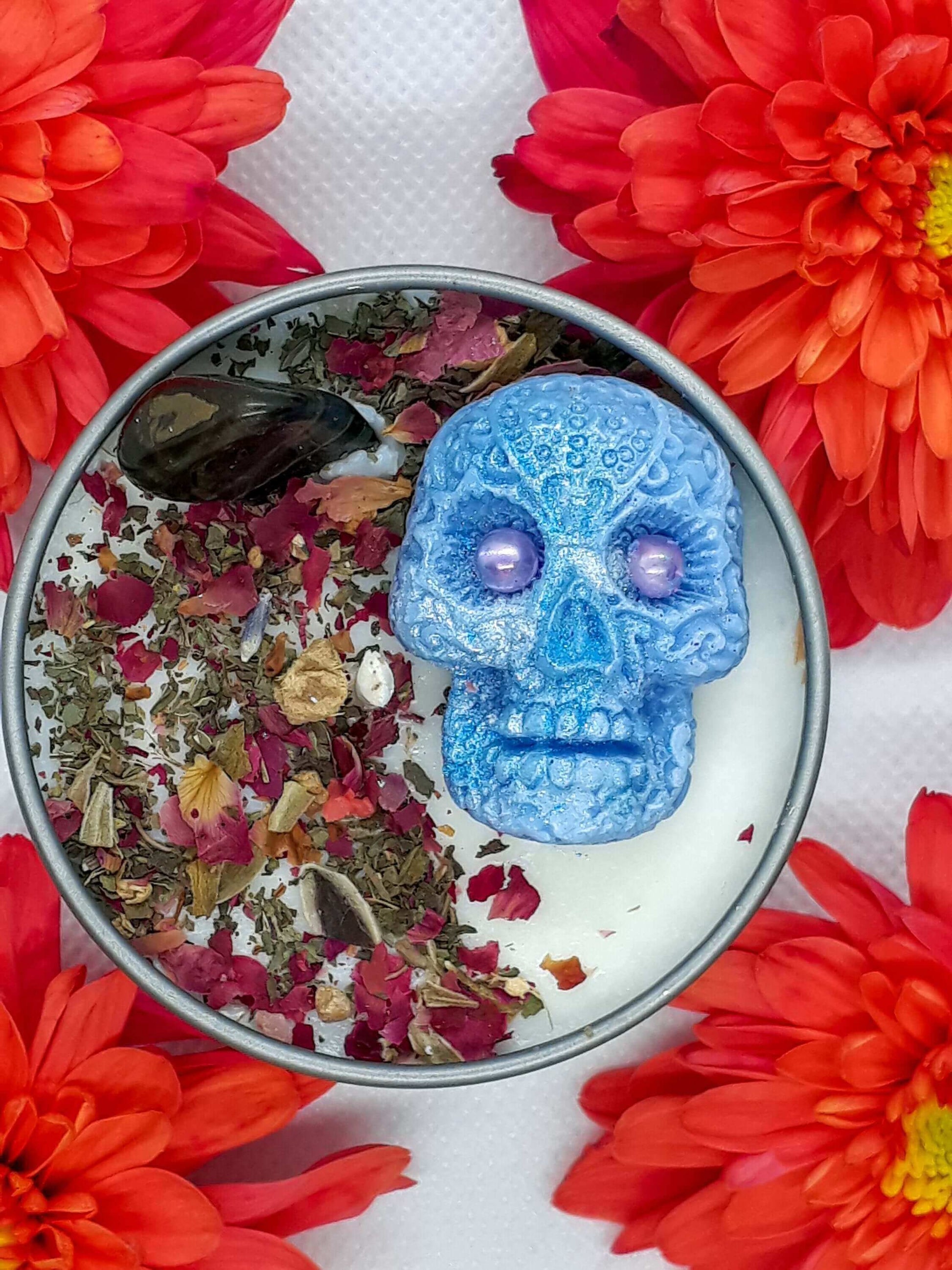 Psychic abilities - Blue Tiger Eye infused candle