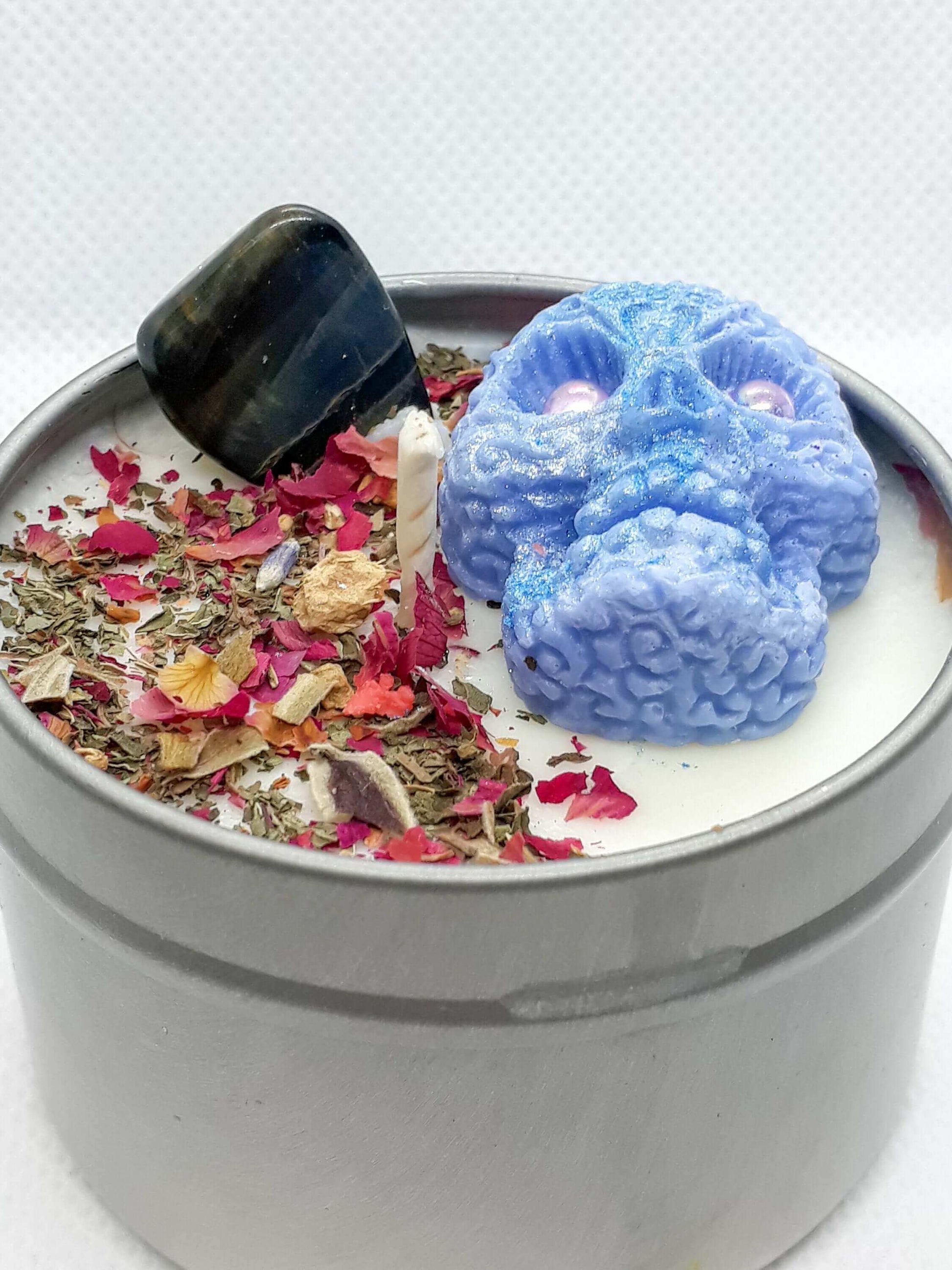 Psychic abilities - Blue Tiger Eye infused candle