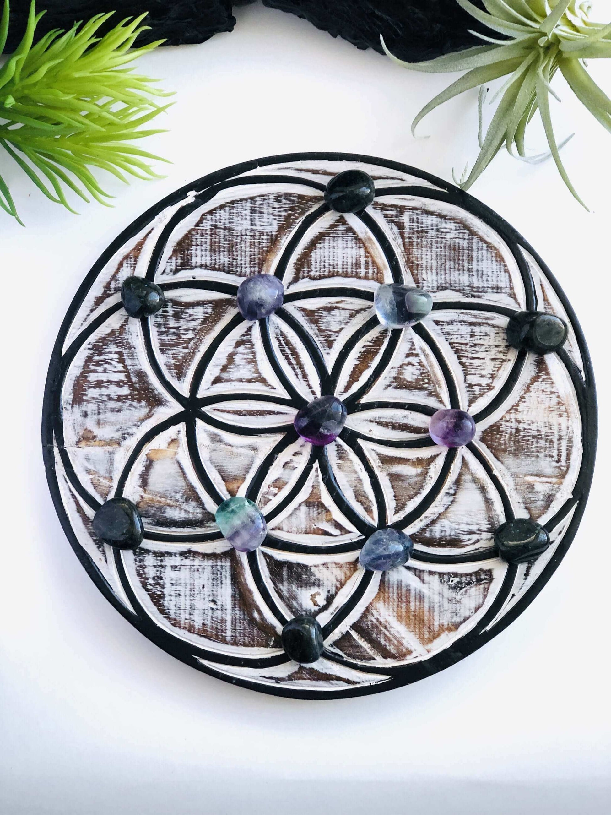 Seed of life - Wood crystal grid