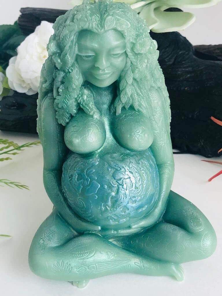Fertility Candle Gaia Pagan Goddess Of Mother Earth