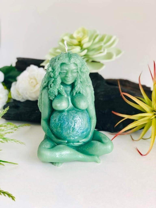 Fertility Candle  Gaia Pagan Goddess Of Mother Earth