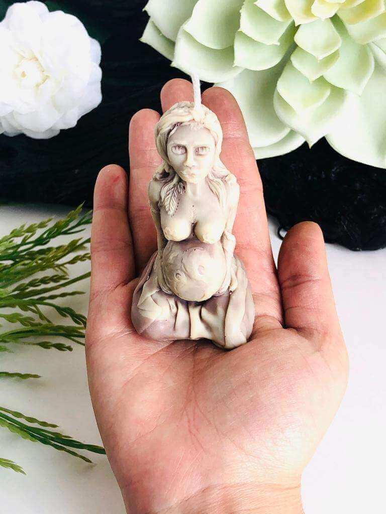Fertility Candle Wiccan Pregnant Woman