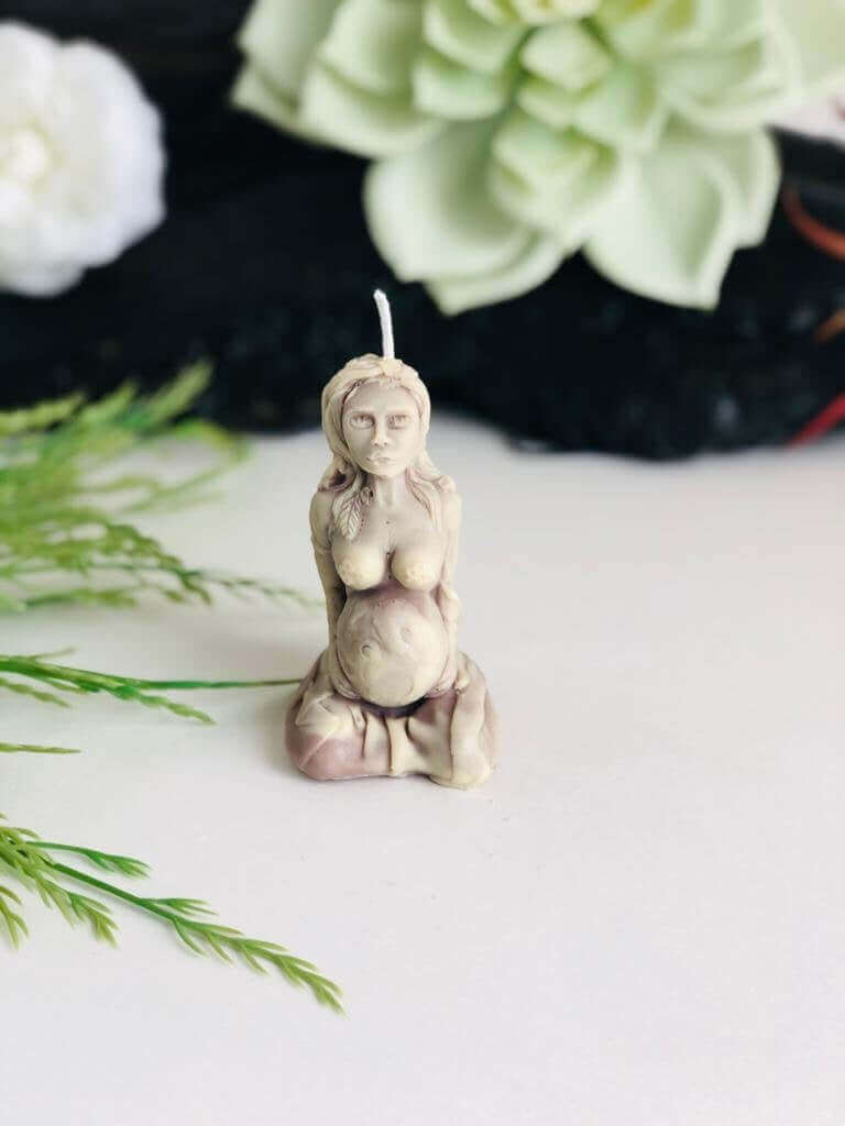 Fertility Candle Wiccan Pregnant Woman