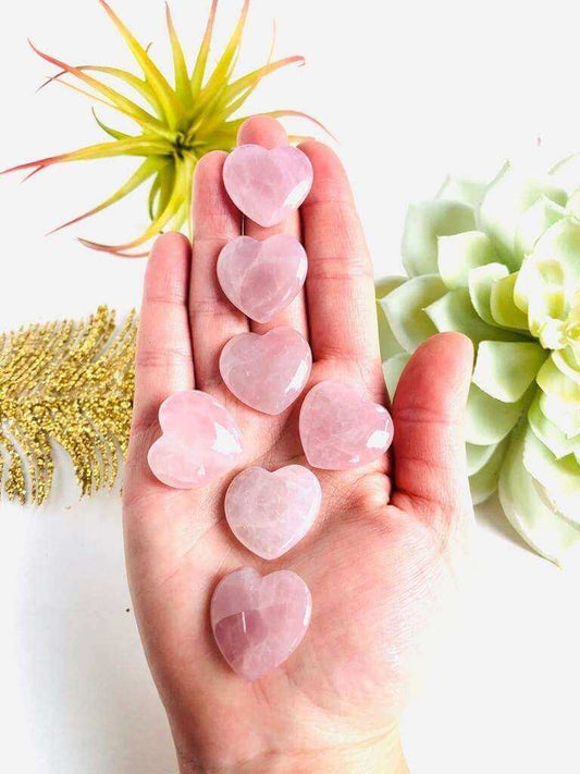 Rose Quartz heart shaped crystal