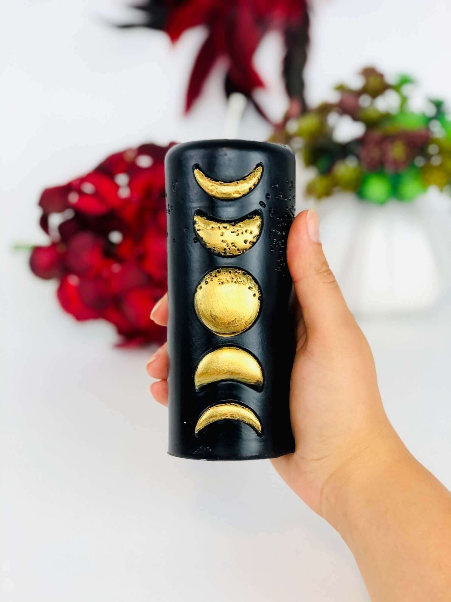 Moon phase wiccan ritual candle