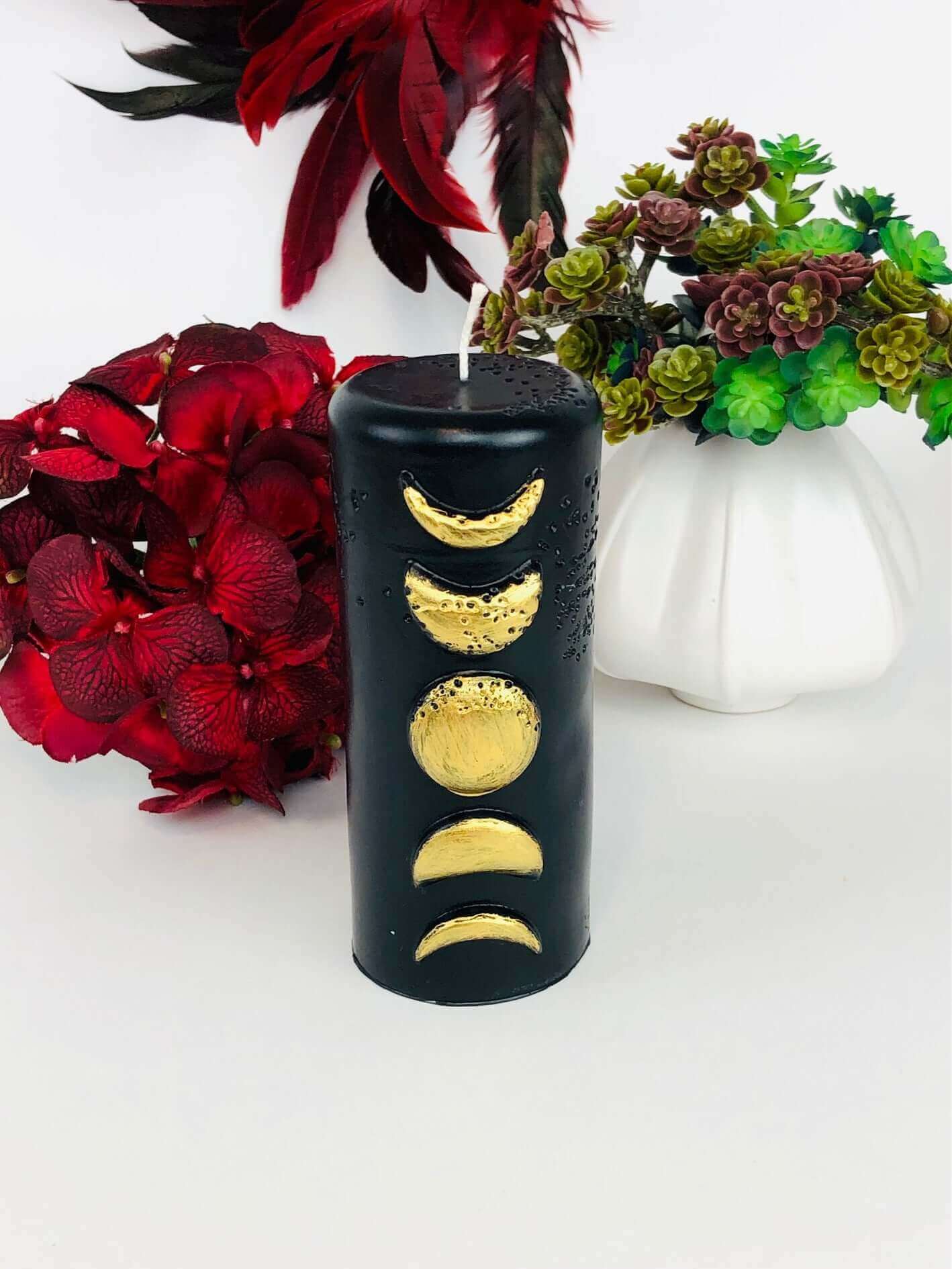 Moon phase wiccan ritual candle