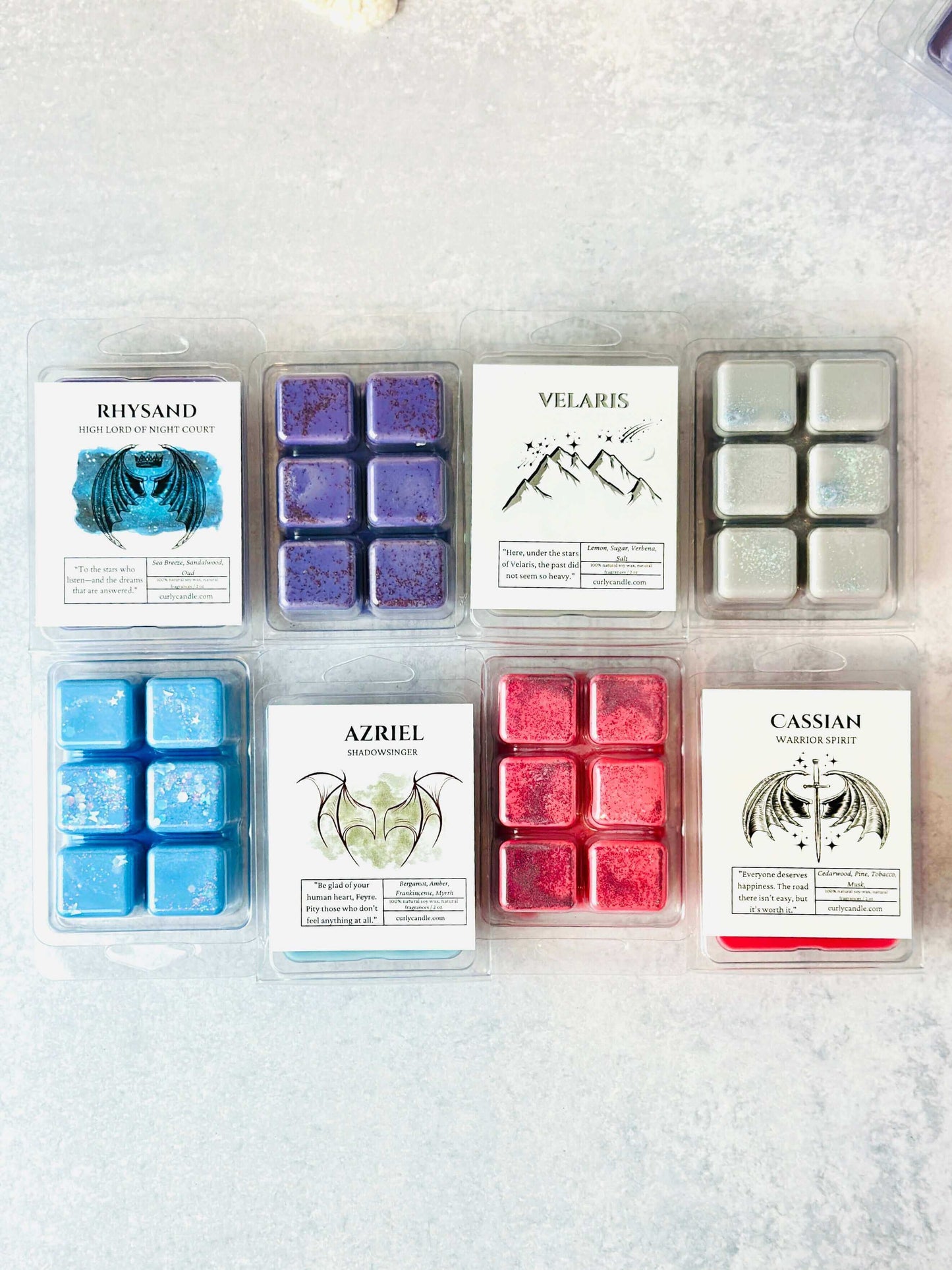 Strong wax melts inspired by ACOTAR