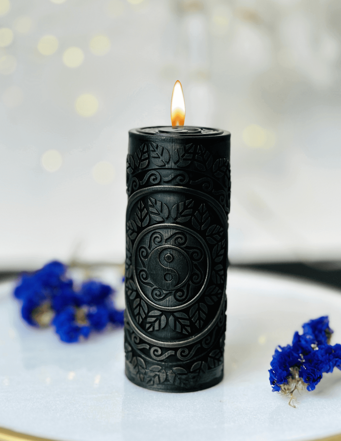 Yin Yang mandala candle mold , Candle making silicone molds