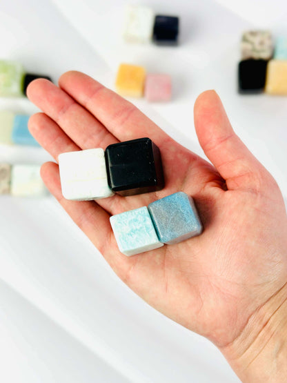 Carving crystal cubes sets / Protection crystal set