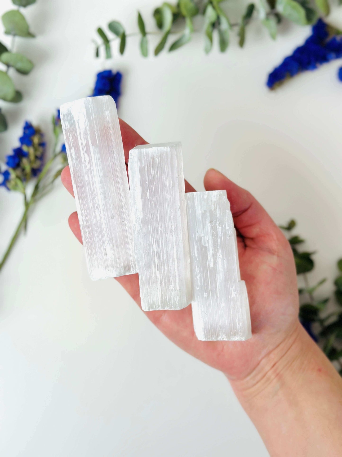 Raw Selenite crystal bar