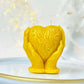 Unique heart candle, Scented beeswax candles