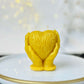 Unique heart candle, Scented beeswax candles