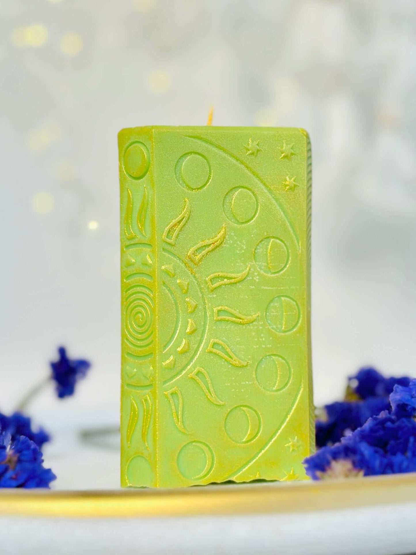 Tarot card and moon phases candle mold, High Priestess Silicone candle mold