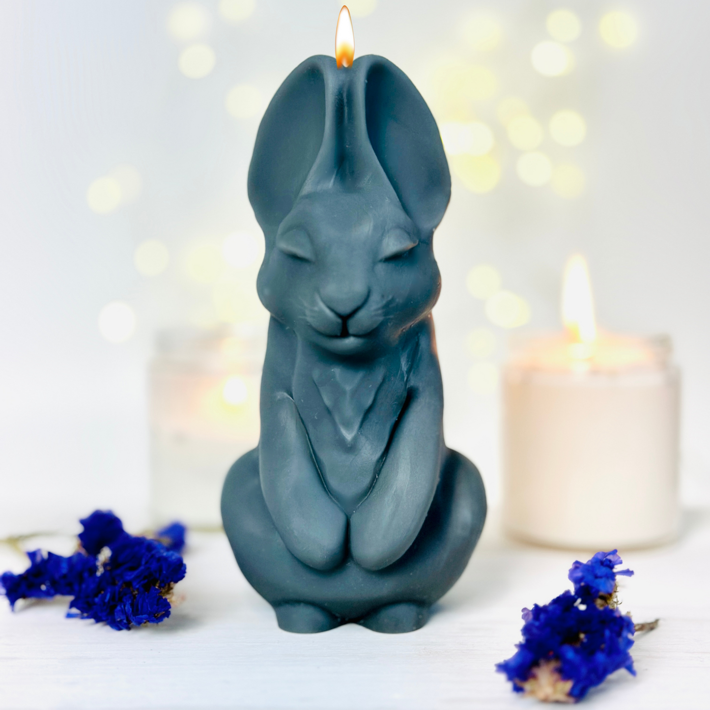 Large Naughty Bad bunny silicone candle mold