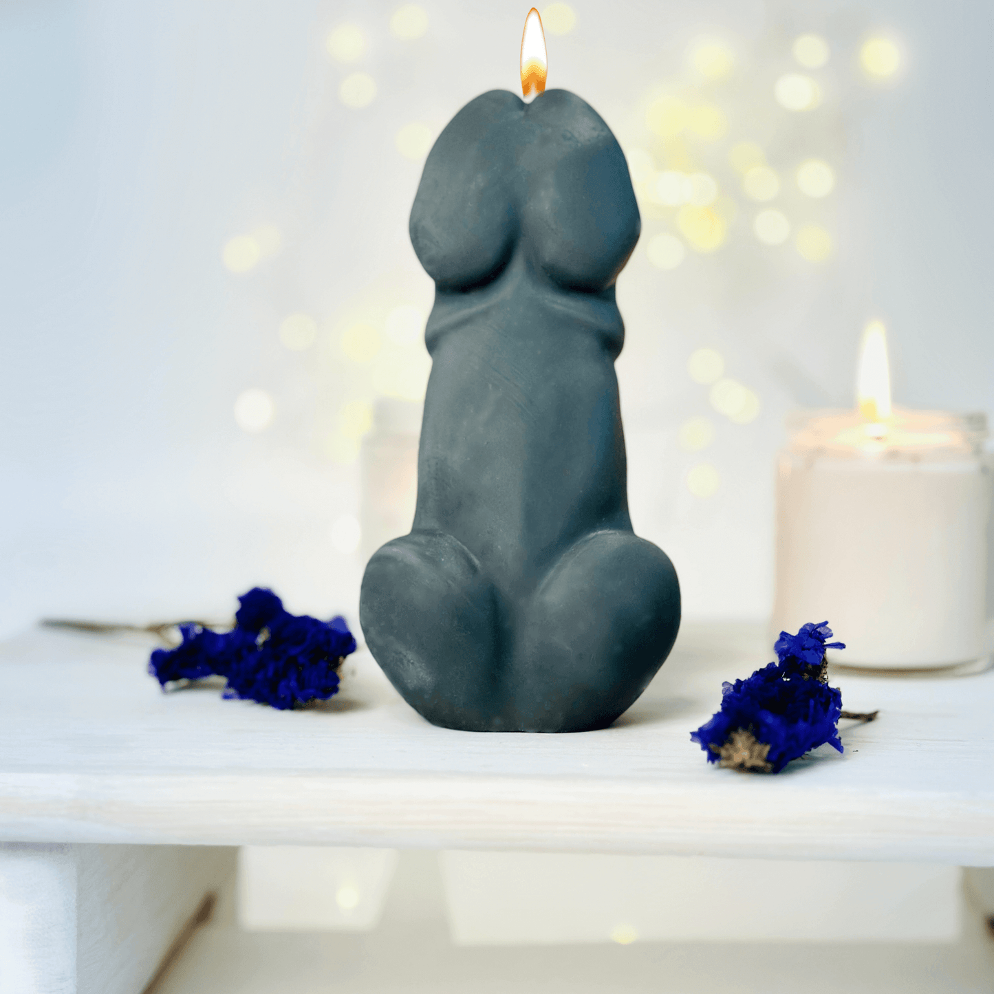 Large Naughty Bad bunny silicone candle mold