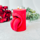 Whimsical pillar candle mold