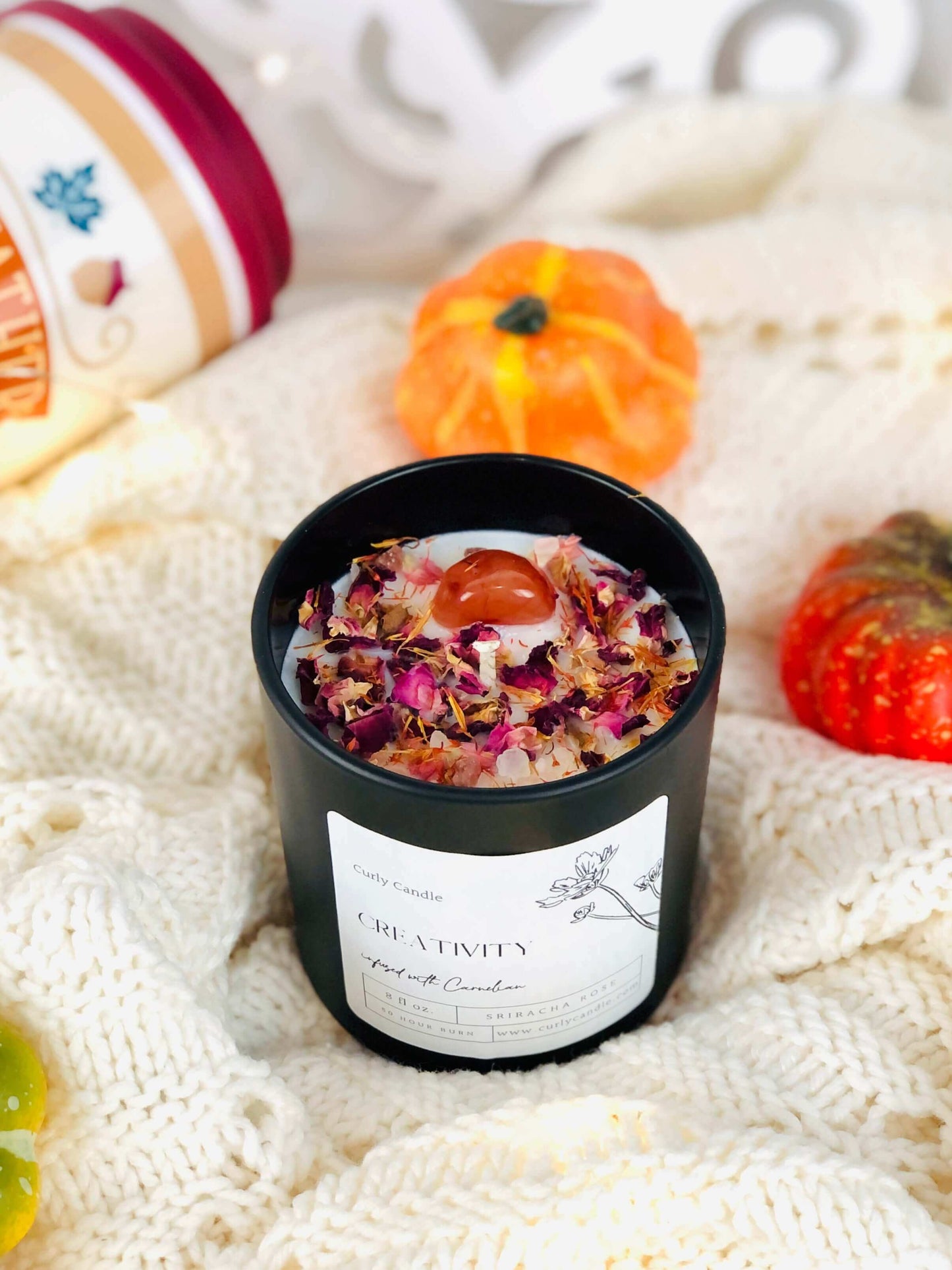 Creativity Crystal-infused Manifestation Candle