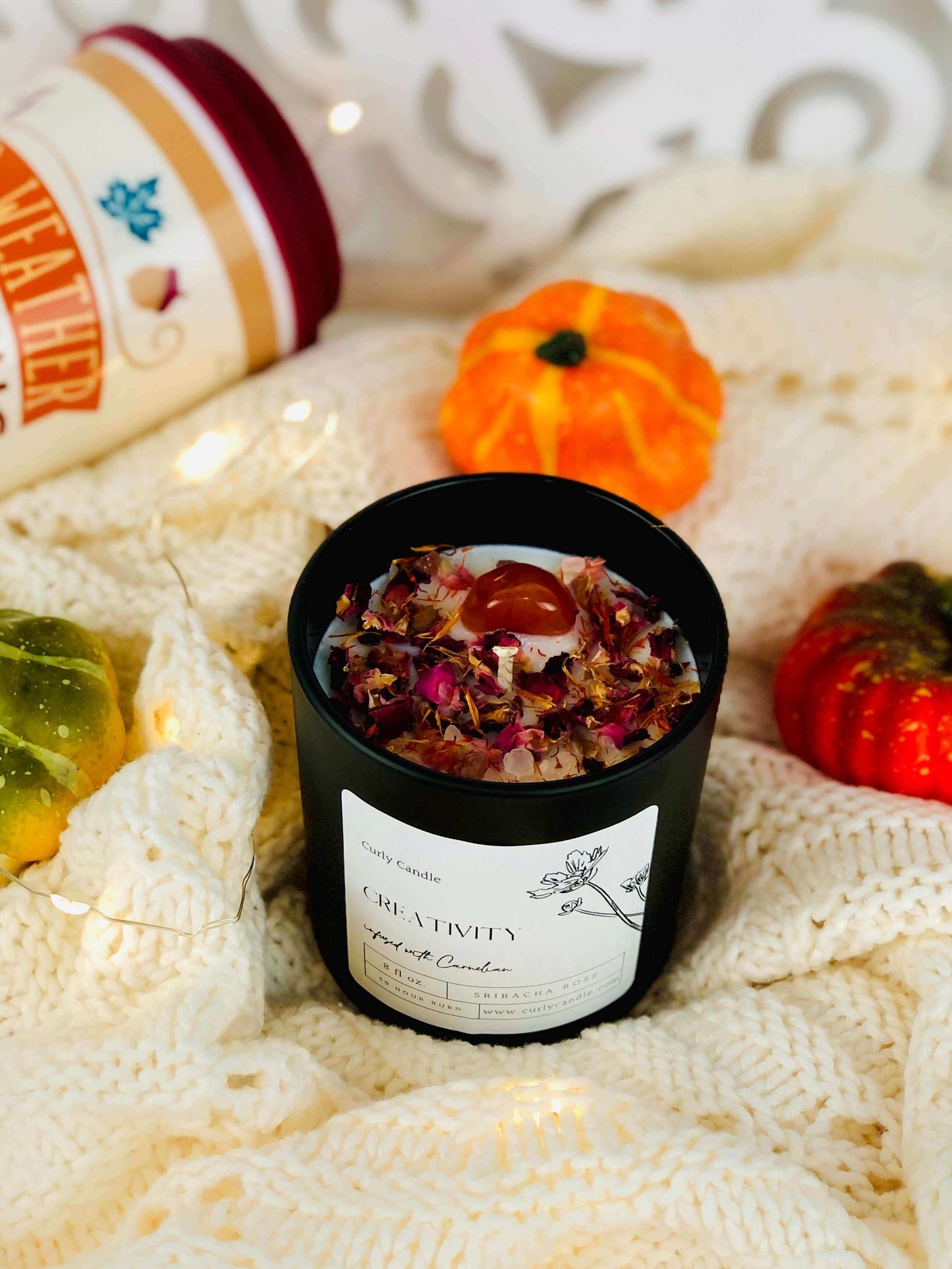 Creativity Crystal-infused Manifestation Candle