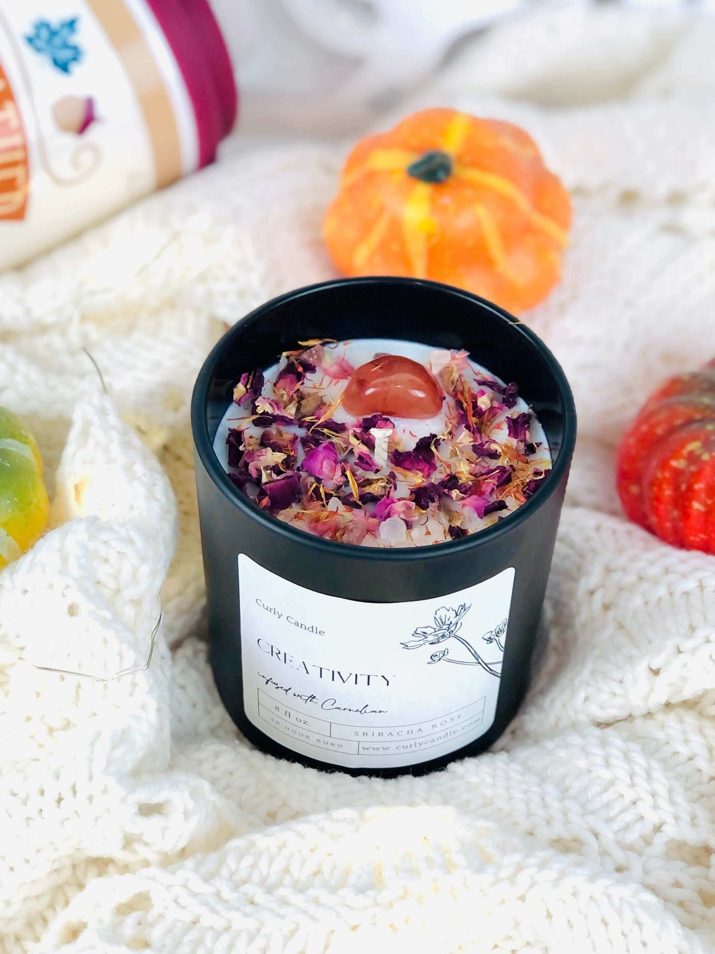 Creativity Crystal-infused Manifestation Candle