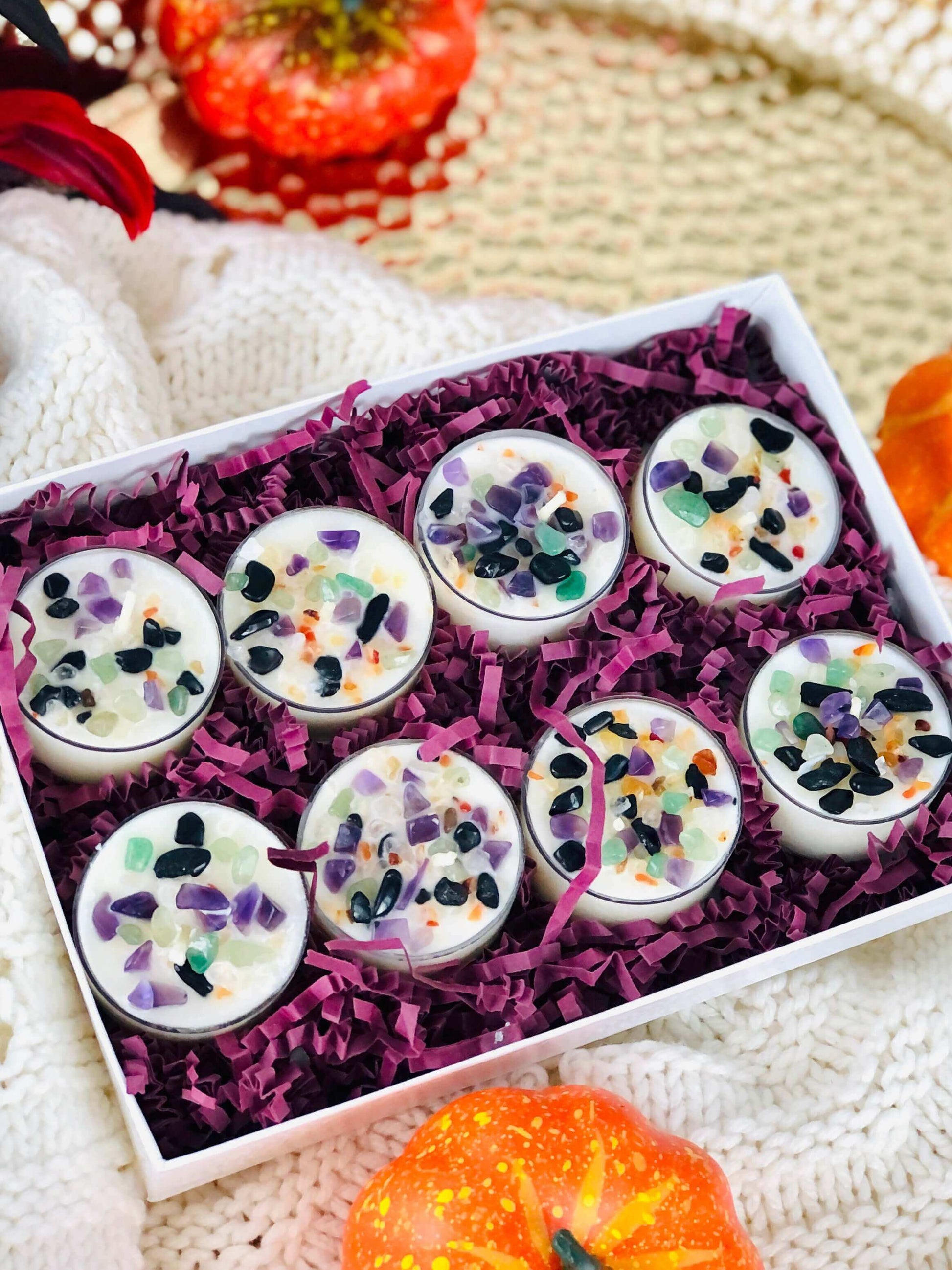 NEW - Witches Brew fall holidays tea lights candles