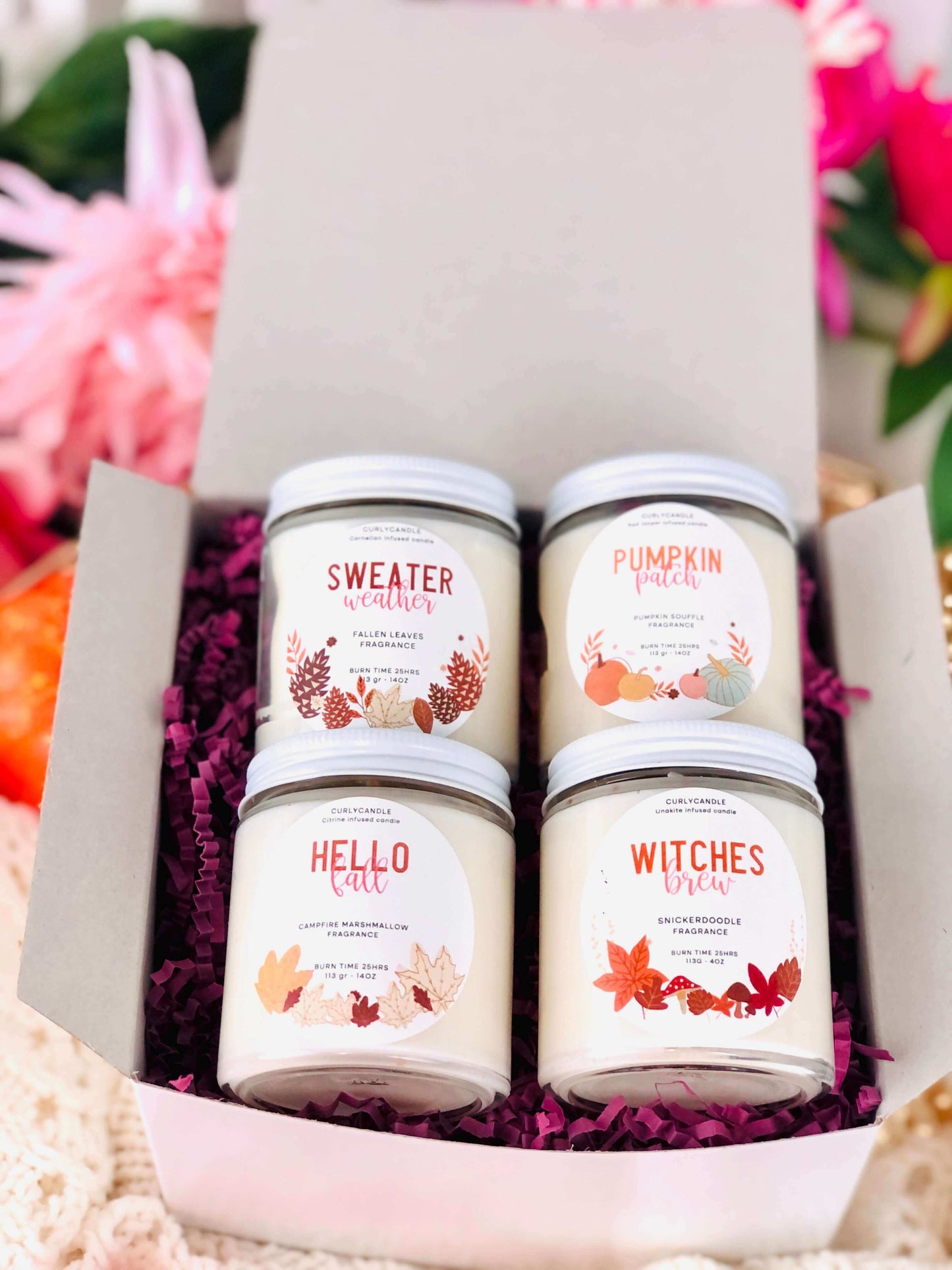 NEW - Autumn candle gift box