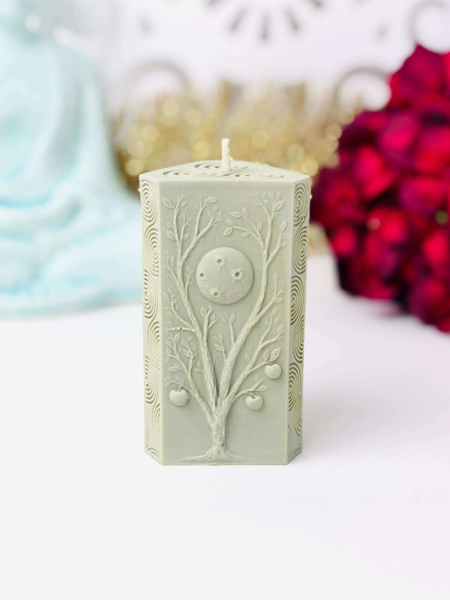 Tree of life silicone mold , Spiritual candle molds