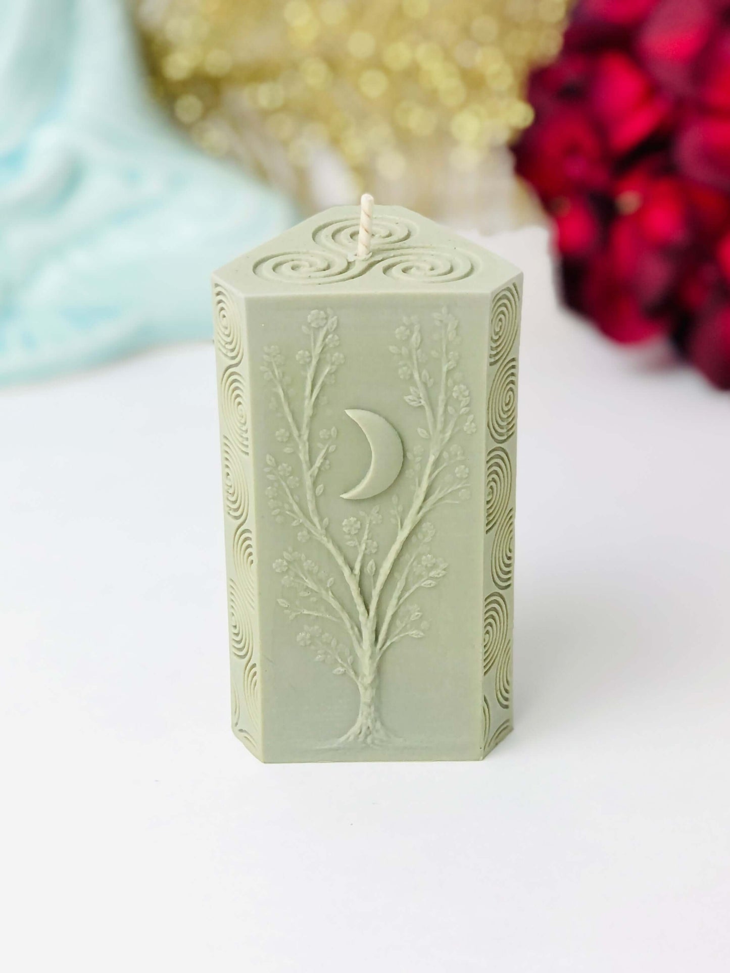 Tree of life silicone mold , Spiritual candle molds