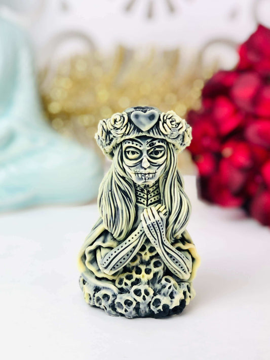 Santa Muerte candle silicone mold