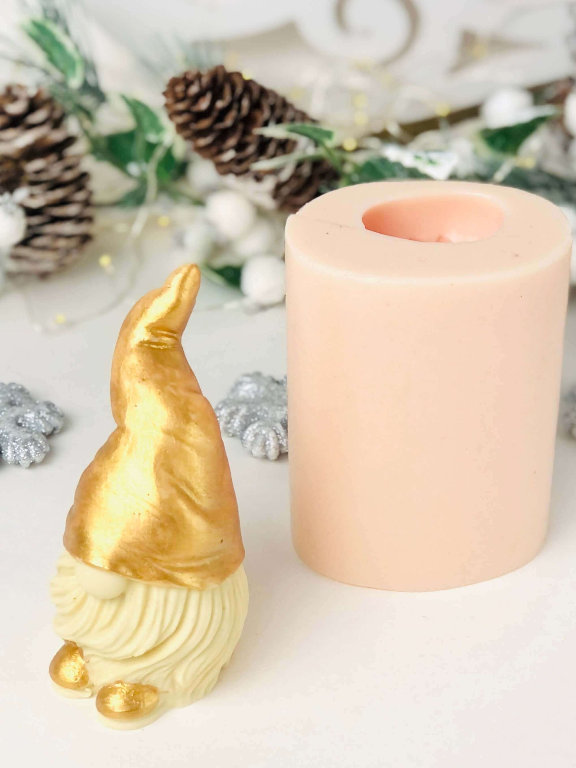 Scandinavian Gnome silicone mold , Resin and candle moulds