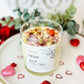 Love crystal candle , Valentines candle