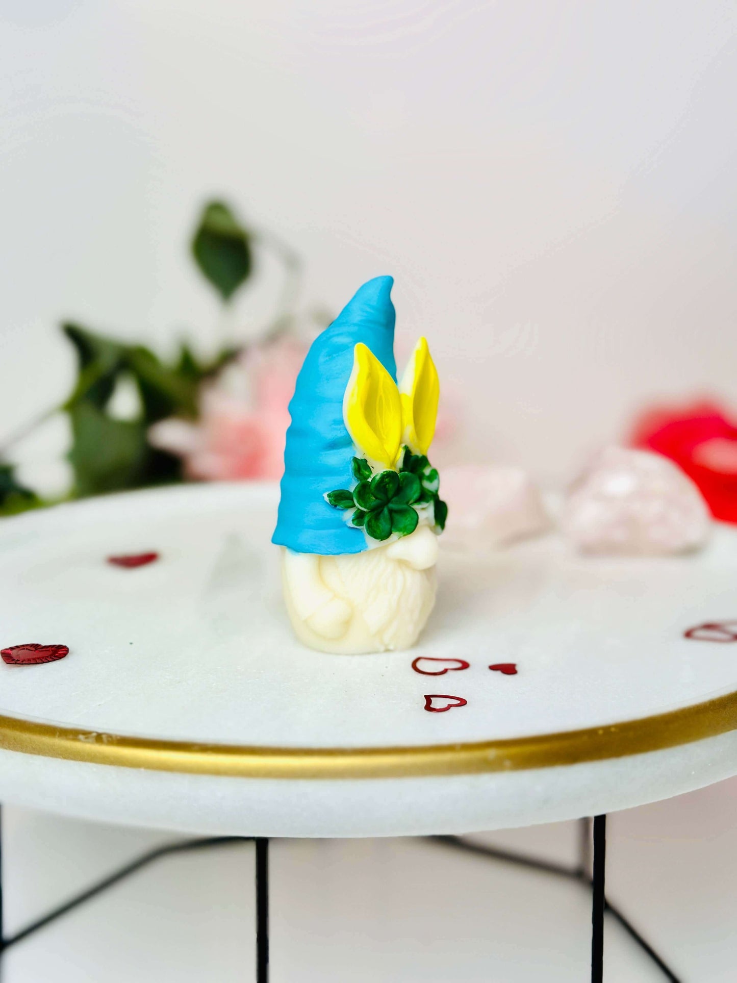 Easter bunny gnome silicone mold for making candles, resin art, soap