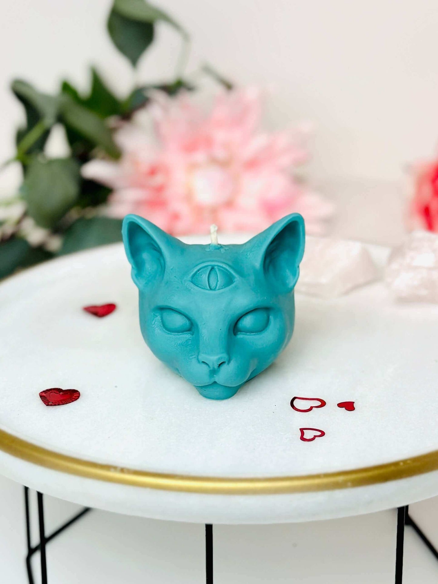 Third eye cat candle mold, Silicone moulds