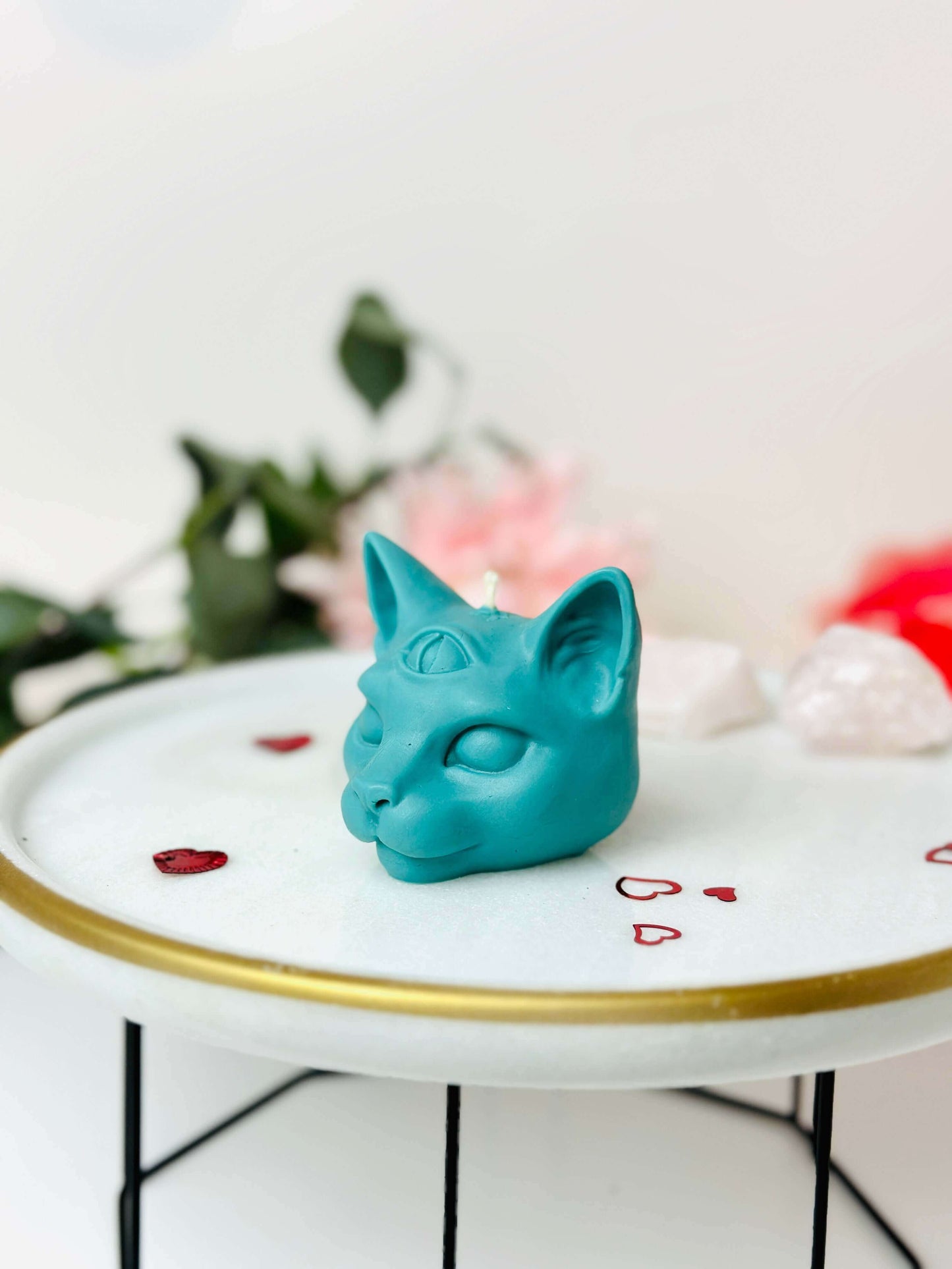 Third eye cat candle mold, Silicone moulds