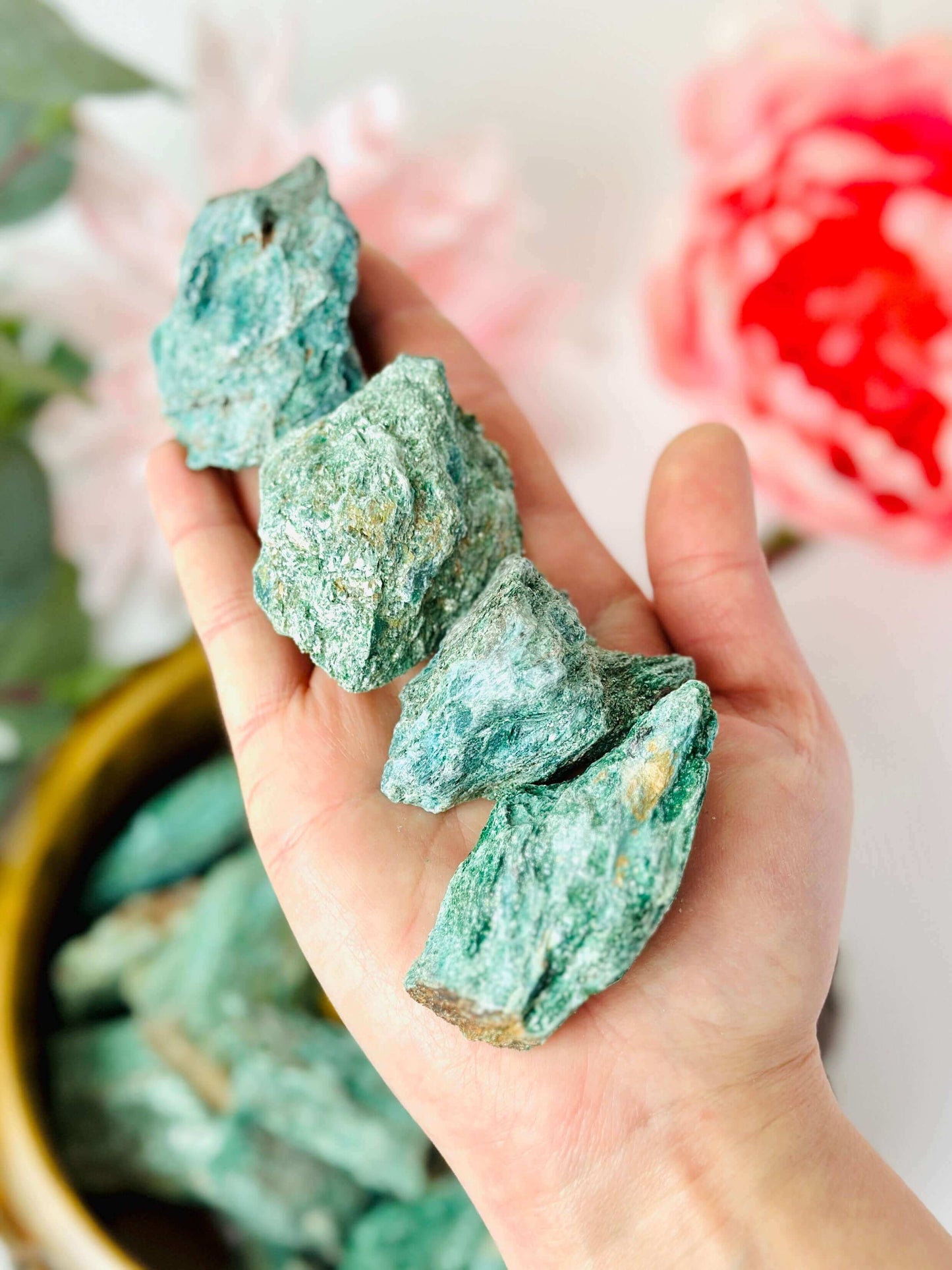 Self love crystals, Fuchsite raw crystals